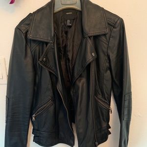 Faux leather jacket